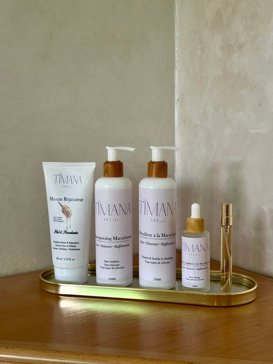 Shampooing+ après shampooing + masque + sérum + parfum miniature OFFERT
