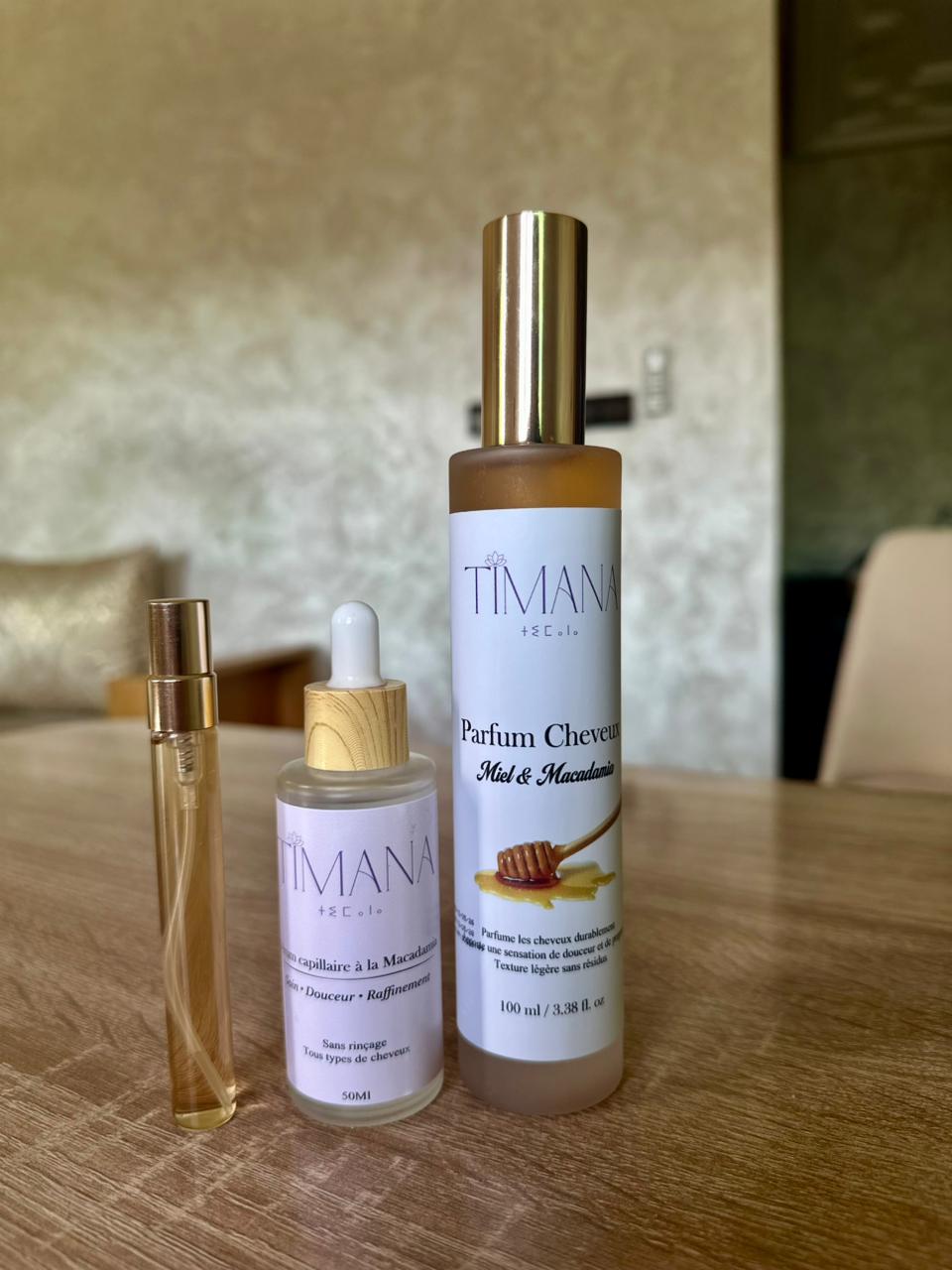 Pack Tketkit: sérum thermo protecteur + Parfum cheveux 100Ml + Parfum cheveux miniature OFFERT